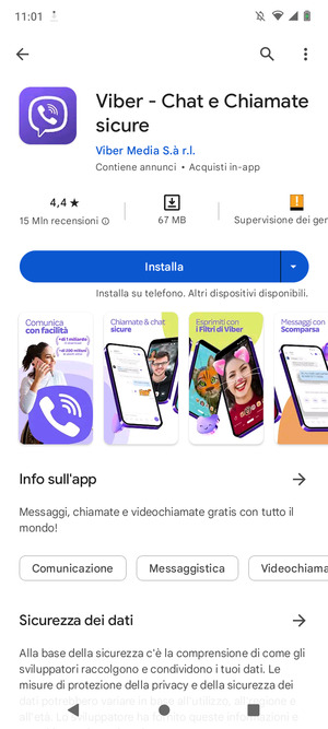 Seleziona Installa
