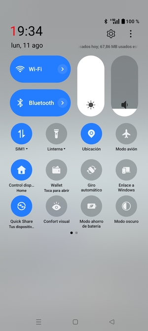 Desactive Wi-Fi y Bluetooth