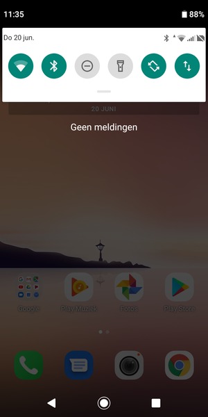 Schuif naar beneden in het bovenste menu opnieuw