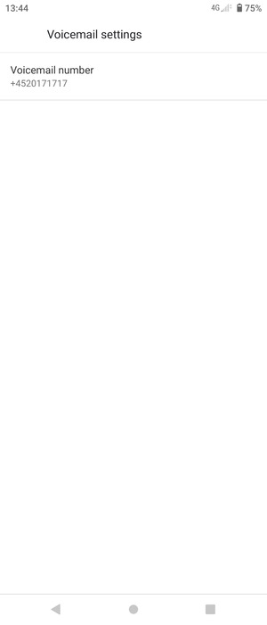 Select Voicemail number