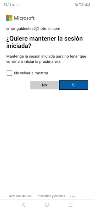 Seleccione la opción deseada