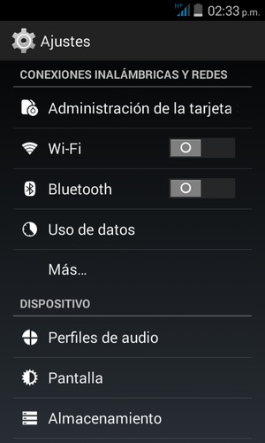 Seleccione Más...