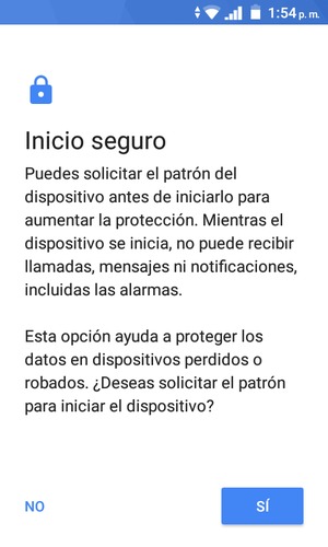 Seleccione la opción deseada