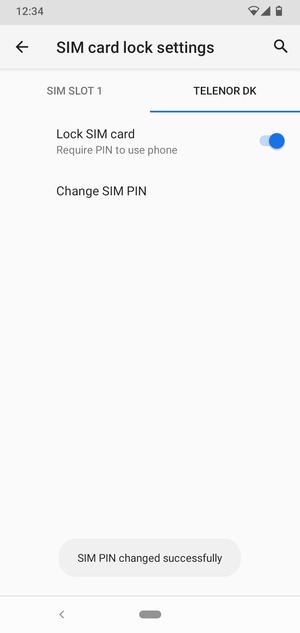 Your SIM PIN has been changed