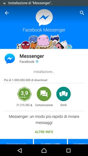 Attendi il completamento del processo di installazione
