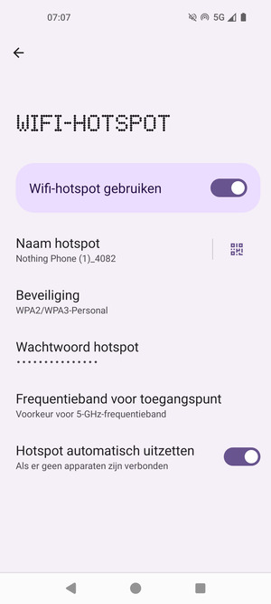 Uw telefoon is nu geïnstalleerd voor gebruik als modem