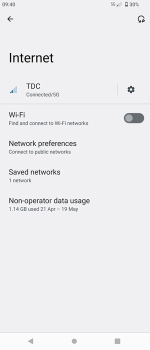 Turn on Wi-Fi