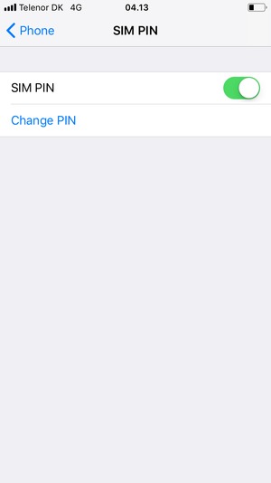 Select Change PIN