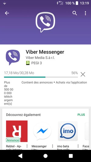 Veuillez attendre la fin de la procédure d'installation