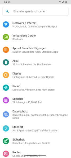 Wählen Sie Netzwerk & Internet