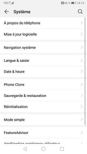Sélectionnez Mise à jour logicielle