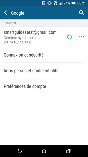 Sélectionnez votre compte