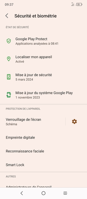 Votre téléphone est maintenant sécurisé par un écran de verrouillage