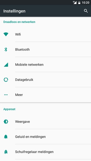 Selecteer Mobiele netwerken