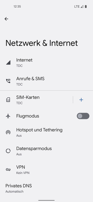 Wählen Sie SIM-Karten