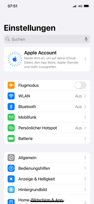 Wählen Sie WLAN