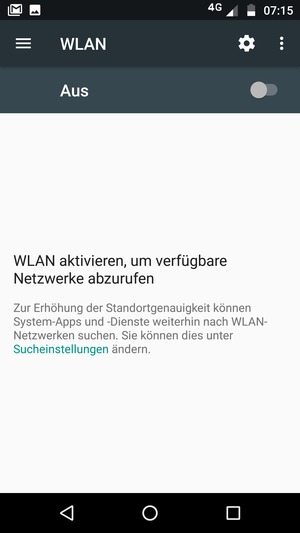 Schalten Sie WLAN ein