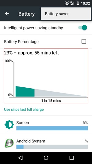 Select Battery saver