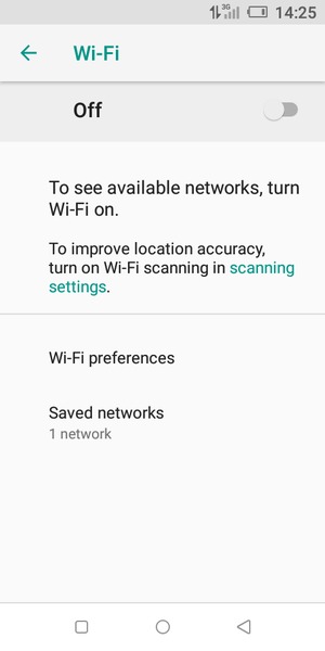 Turn Wi-Fi on