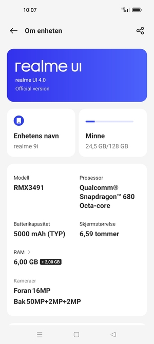 Velg realme UI