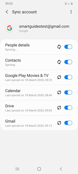 Your contacts from Google will now be synced to your Galaxy