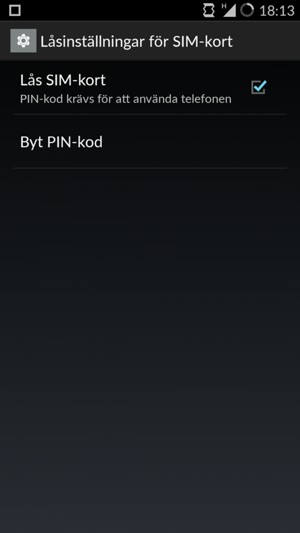 Välj Byt PIN-kod