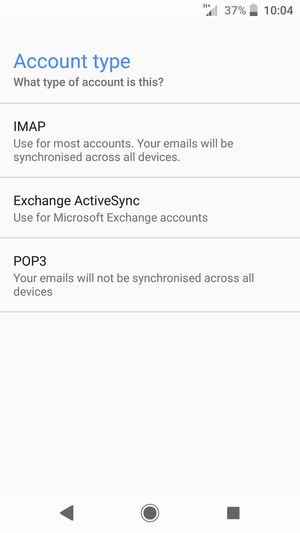 Select POP3