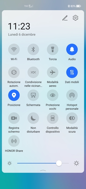 Disattiva Posizione