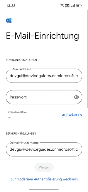 Geben Sie Ihr Passwort ein