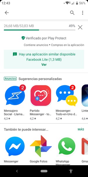 Espere a que el proceso de instalación finalice