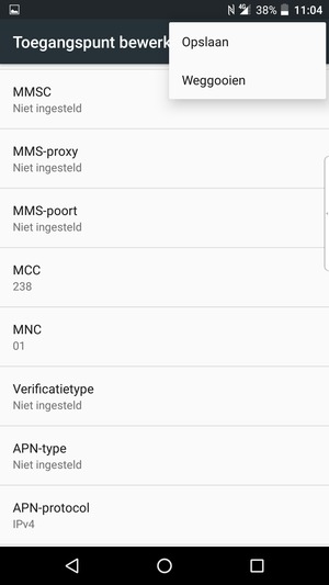 Selecteer Opslaan