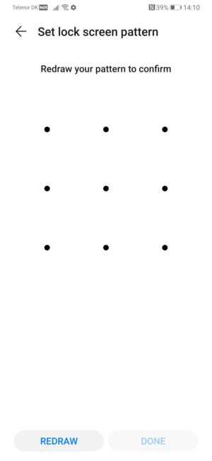 Draw the unlock pattern again