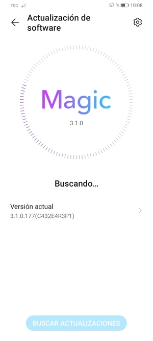 Espere a que la búsqueda termine