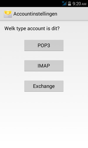Selecteer Exchange