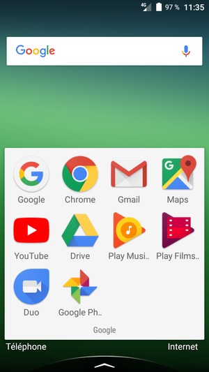 Sélectionnez Gmail
