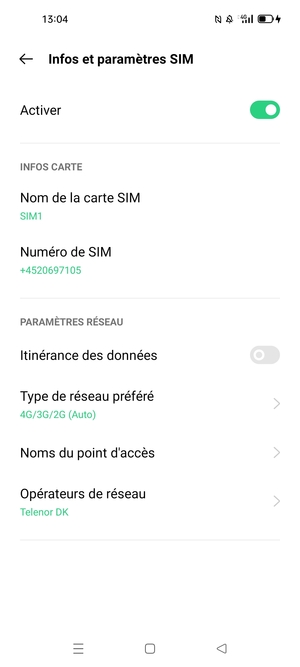 Sélectionnez Noms du point d'accès