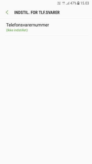 Vælg Telefonsvarernummer