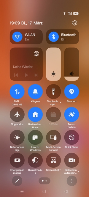 Schalten Sie WLAN und Bluetooth aus