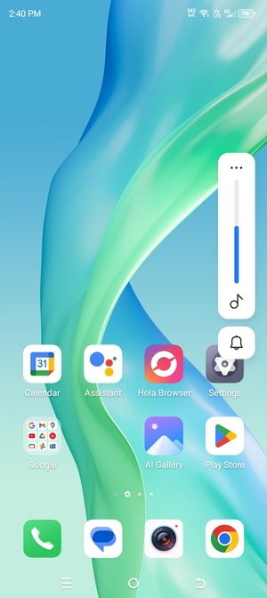 Select Sound to change to vibration mode