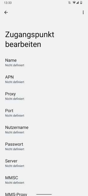 Geben Sie MMS-Informationen ein