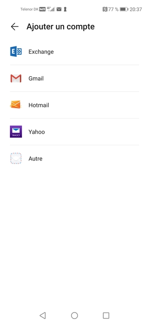 Sélectionnez Autre