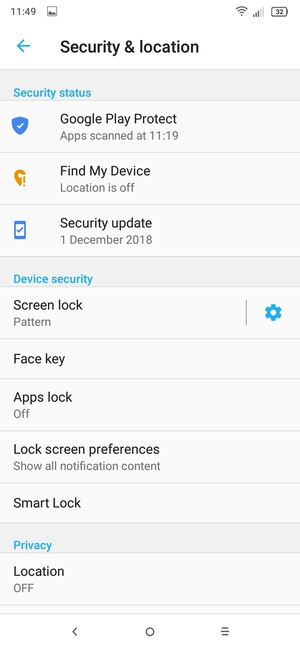 Your phone is now secure with a screen lock
