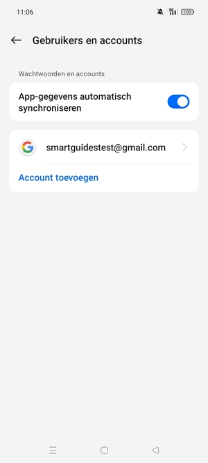 Selecteer uw Google-account