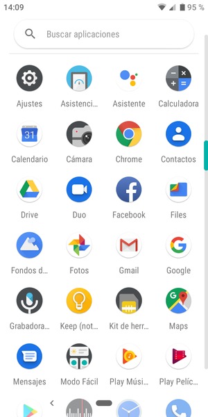 Seleccione Contactos