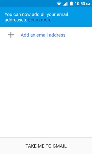 Select Add an email address