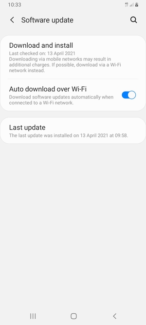 Select Download and install