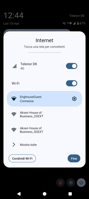 Disattiva Wi-Fi