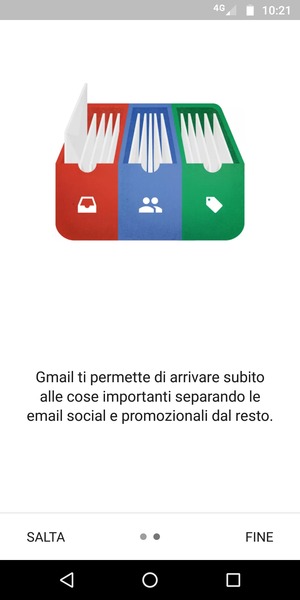 Seleziona FINE