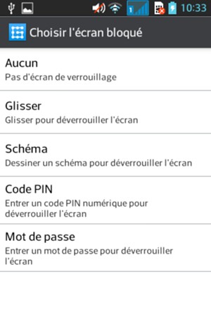 Sélectionnez Schéma