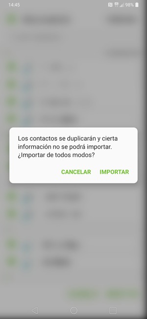 Seleccione IMPORTAR